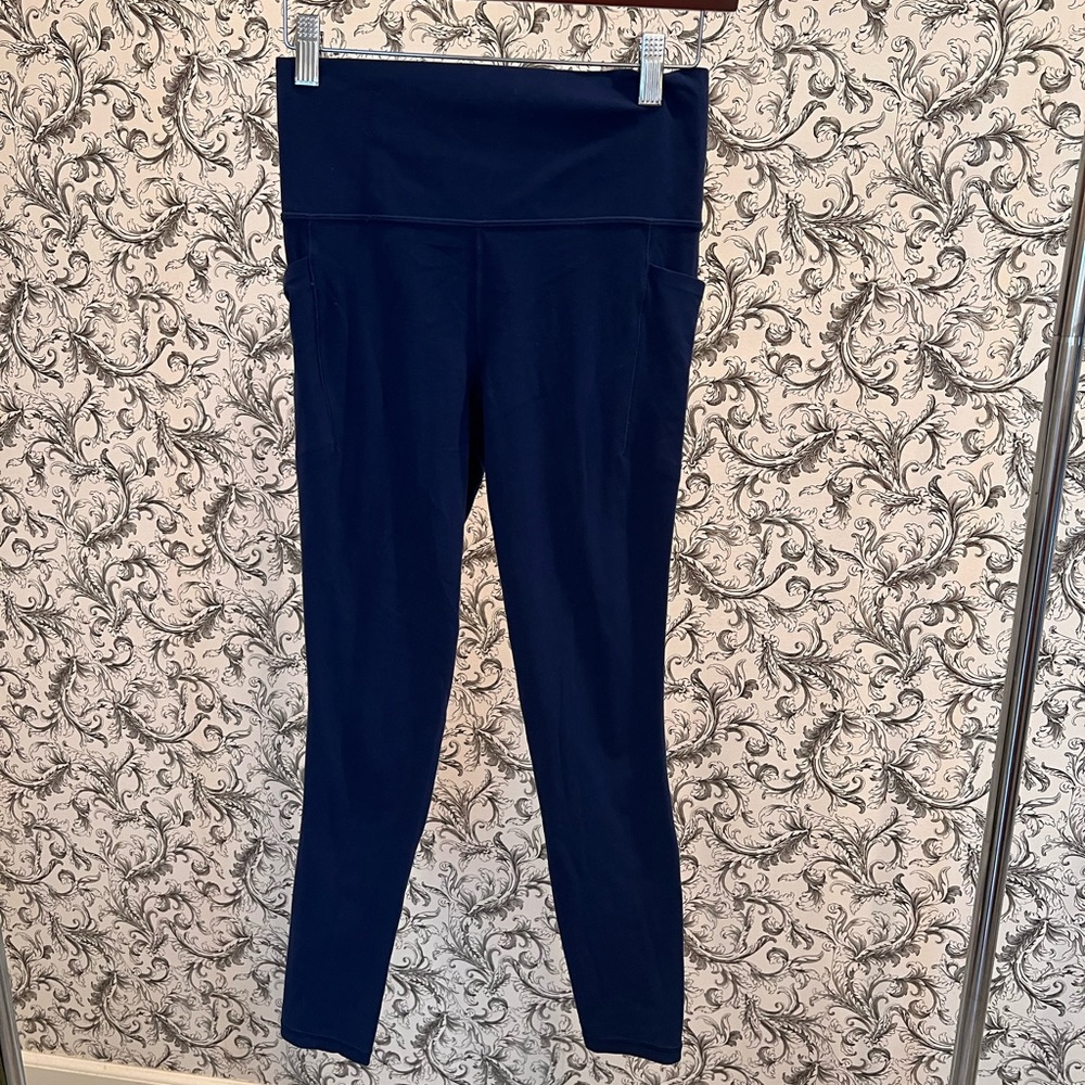 Athleta blue leggings, size small petite
